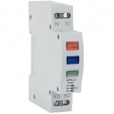 Ενδεικτική Λυχνία Ράγας LED 230V Πράσινη-Κόκκινη-Μπλέ ELD-RGB 401560